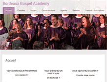 Tablet Screenshot of bordeaux-gospel-academy.com